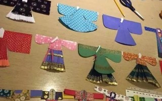 汉服文化短视频制作 折一款好看的汉服吧，感受古风国韵之美！#一起做手工